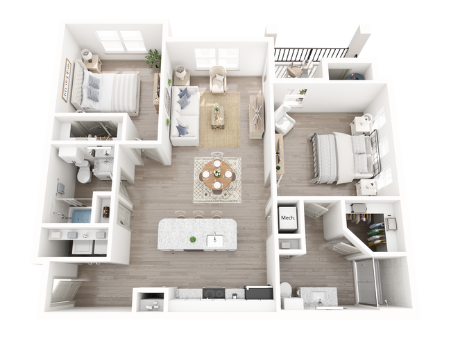 The River 1306 floor plan